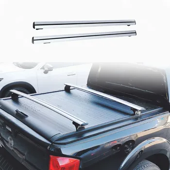 Серебристая перекладина 2шт для Nissan Titan A60 2003-2015 Пикап Верхний багажник на крыше Поперечная перекладина Грузовой багажник