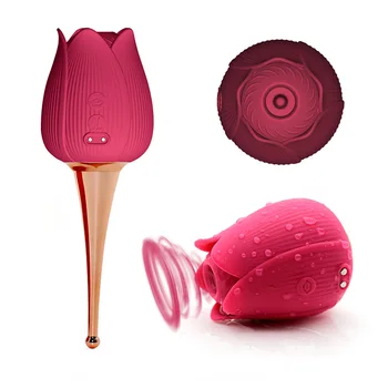 Стимуляция клитора Силиконовый секс-шоп для взрослых, сексуальная вибрационная игрушка для сосания цветов розы, вибратор-присоска для женщин, женский