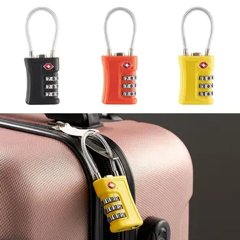 Таможенный кодовый замок TSA для багажа, Изменяемый пароль, замок с контрастным цветовым дизайном, Навесной замок с 3-значным кодовым замком