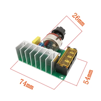Тиристорный регулятор напряжения мощностью 4000 Вт, мощный тиристорный регулятор напряжения, Регулятор скорости, регулятор температуры