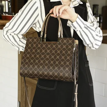 Топовый люксовый бренд 2023, Новая женская сумка с европейским ретро-принтом, атмосфера поездок на работу, ручная женская сумка на одно плечо Gg Cc Sac