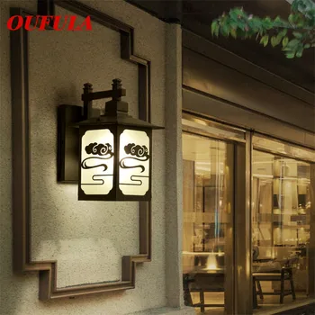 Уличные настенные светильники Hongcui, бра, светильник, водонепроницаемый, современный, креативный для дома, балкона, коридора во внутреннем дворе