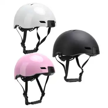 Умный Велосипедный шлем 1080P с камерой, передняя светодиодная подсветка заднего фонаря, Регулируемая Окружность головы для взрослых, езда на велосипеде унисекс