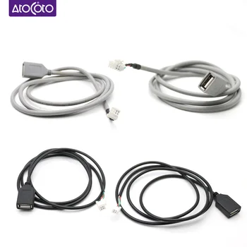 Универсальный USB-разъем для подключения 4 6 8-контактного входного провода, кабель-адаптер для автомобильного мультимедийного плеера, стереосистемы Android.