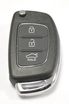 Чехол для откидного ключа RFC с 3 кнопками Чехол для автомобильного ключа с 3 кнопками для Hyundai I10 I20 I40 IX35 Santa Fe Remote Fob