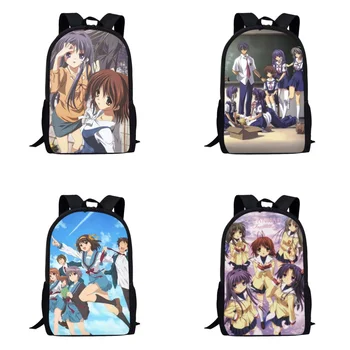 Школьная сумка Channad для подростков, мальчиков и девочек, рюкзаки для студентов колледжа с героями мультфильмов и аниме, женские и мужские сумки для книг Mochila
