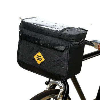 Электрический велосипед, складной Велосипед, Передняя сумка для бутылок, сумка с сенсорным экраном, Велосипедная Передняя сумка, Передняя сумка, Изоляционная сумка