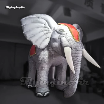Удивительный настоящий Большой белый надувной воздушный шар-талисман животного-слона для парада-шоу